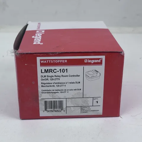Legrand Wattstopper LMRC-101 DLM Single Relay Room Controller 120/277V 20A NEW