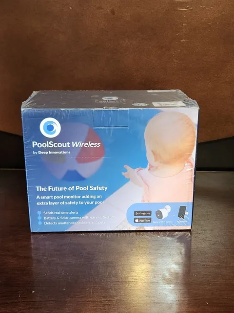 PoolScout Wireless | Battery & Solar Kit  Pool Security Camera System New Sealed
