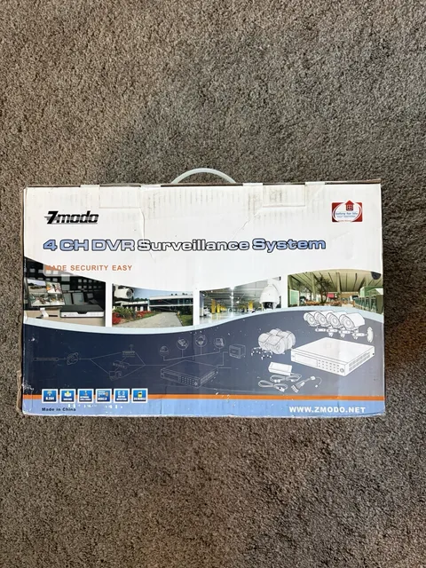 New Zmodo 4 CH DVR Surveillance System Never Opened