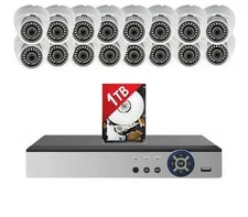 Evertech 16 Channel 1080P HD Indoor Outdoor Dome Camera System 1TB HDD