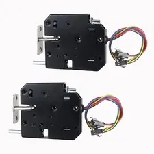 Electronic Cabinet Lock,Dc 12v 2a Magnetic Lock with Top Pole Structure and D...