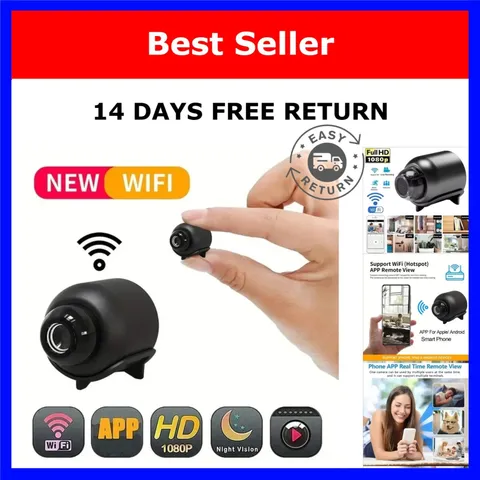 GEMODI X5 Mini 1080p WiFi Security Camera Night Vision Motion Detection