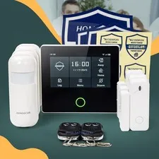 HOMSECUR Wireless WIFI 4G 2G LCD Burglar 4.3" Alarm System Touch Screen