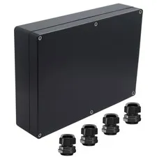 Otdorpatio Junction Box IP65 Waterproof ABS Plastic 10.35“x7.17”x2.36“, Black