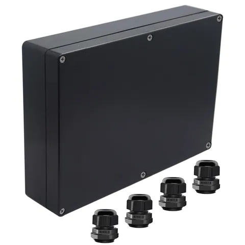 Otdorpatio Junction Box IP65 Waterproof ABS Plastic 10.35“x7.17”x2.36“, Black