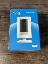 Ring Outdoor Cam Battery Stick Up White Outdoor Smart Security Camera NEW SEALED