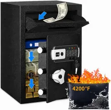 2.8 Cub Electronic Drop Safe Box with Dual Security Alarm