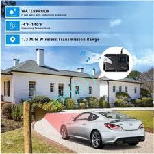 Wireless Driveway Alert System 1800ft Range Battery Powered