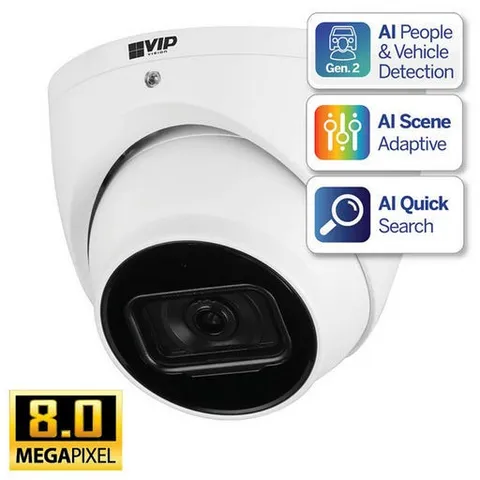 8MP IP CAMERA FIXED TURRET DOME CAMERA