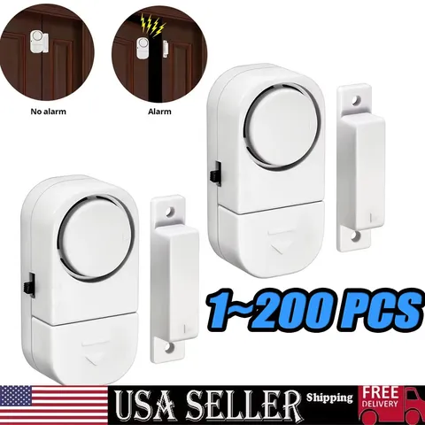 Wireless Home Window Door Burglar Security Alarm System Magnetic Sensor lot