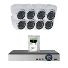Evertech 8 Channel Dome Security Camera CCTV System 2TB Hard Drive DVR Recorder