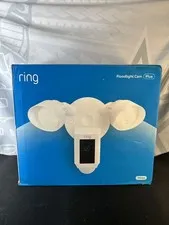 Ring Floodlight Cam Wired Plus Surveillance Camera - White