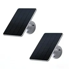 2 Pack Solar Panel Only Compatible with WYZE Battery Cam Pro Wireless Outdoor In
