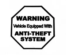 ⭐LOT OF 24!⭐ CAR TRUCK BOAT SECURITY SYSTEM ALARM STICKERS INSIDE WINDOW DECALS