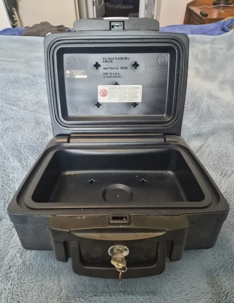 SentrySafe 1200 Small Fire Safe 30 Min Fire Resistant Key Lock w/ Handle