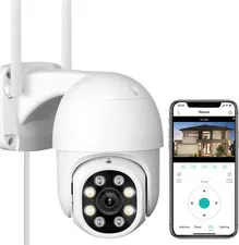 2K Wifi Camera for Home Security - Outdoor 3MP Home Security Camera with Pan Til