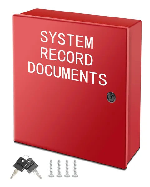 12 x 12 Inch System Record Documents Enclosure System File Cabinet Locking Do...