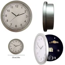 US Hidden Wall Clock Safe Secret Compartment Cash Jewelry Money Stash Security