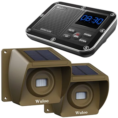 Outdoor Motion Sensor Detector - Weatherproof Alert System