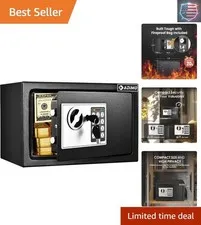 Safe Box for College Dorm Room with Fireproof Waterproof Bag, Money Safe with...