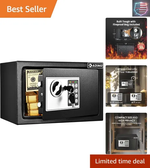 Safe Box for College Dorm Room with Fireproof Waterproof Bag, Money Safe with...