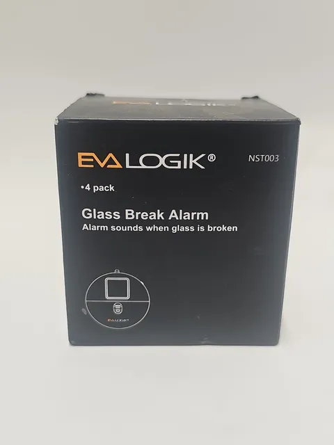EVA LOGIK 5816WMWH Window Glass Break Alarm 4 Pack Wireless Security Sensor NEW