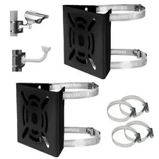 Vertical Pole Mount Adapter Bracket 0.4x4x1.8in 11lb Load for CCTV Security