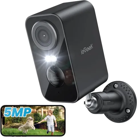 5MP WiFi Security Camera Outdoor Wireless Battery PIR Color Night Vision