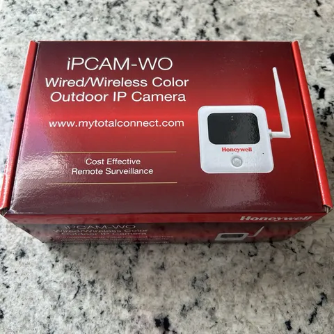 NEW! Honeywell iPCAM-WO Color IP  Wireless Outdoor Security Camera White IP65