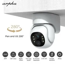 ARPHA 2MP Wireless Security Camera Outdoor Night Vision Pan & Tilt Motion Detect