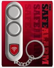 The Safe Alarm Portable Personal Self Defense Device Keychain BRAND NEW SEALED