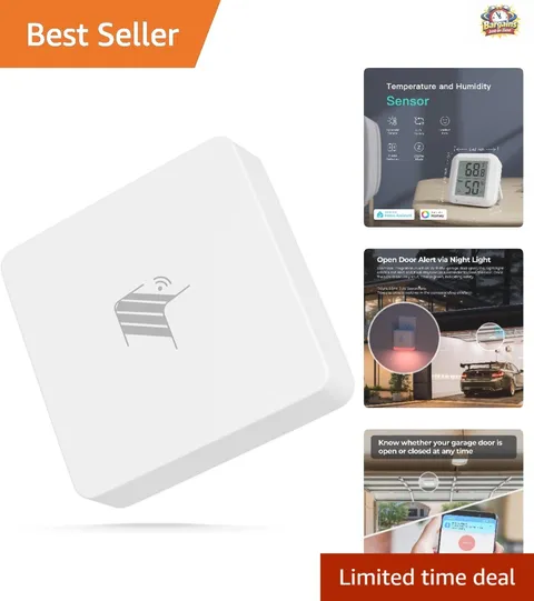 Home Security Zigbee Garage Door Sensor - Custom Sensitivity & 2- Longevity