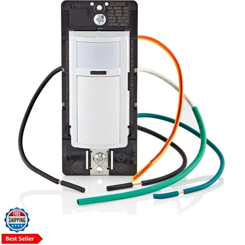 Motion Sensor Light Switch, Motion Activated, Auto-On/Auto-Off or Manual-On, ...