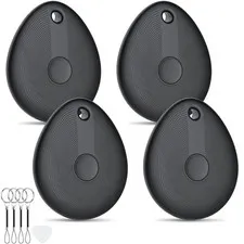 FIQI Air Tracker Tags 4-Pack [Apple MFi Certified], Compatible with Apple Fin...