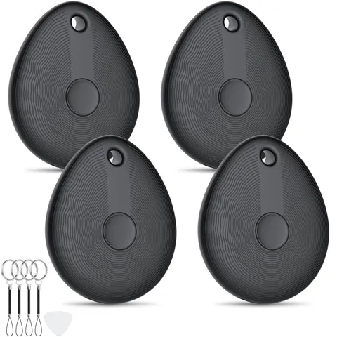 FIQI Air Tracker Tags 4-Pack [Apple MFi Certified], Compatible with Apple Fin...