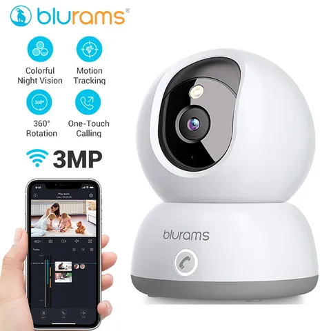 blurams Indoor Camera 5G WIFI Camera 3MP Color Night Vision Pet/Baby Monitor