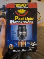 Heath Zenith SL-4100BK-A 150 Degree Motion Sensing Post Light Adapter Black