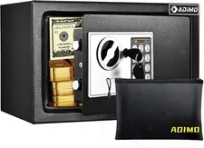 ADIMO Safe Box for College Dorm Room with Fireproof Waterproof Bag, Money Saf...