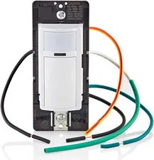 Motion Sensor Light Switch, Motion Activated, Auto-On/Auto-Off or Manual-On, 5A,