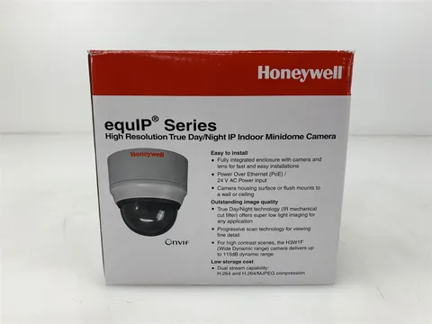 Honeywell equIP High Resolution Ture Day/Night IP Indoor Minidome Camera H3D1F1