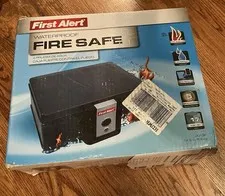 First Alert 2013F Waterproof Fire Safe Chest with Key Lock Letter Size