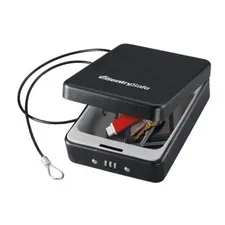P005C Portable Security Safe with Combination Lock, 5.9 in. x 8 in. x 2.6 in