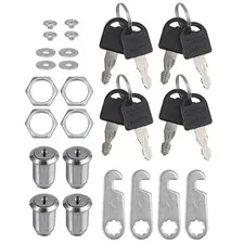 16/20/25/30mm Cam Lock Door Barrel-Drawer Cabinet Mail Box Locker Cupboard 2 Key