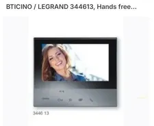 BTicino Video Intercom Indoor Monitor Hands-Free Wired 344613 (MPN 344613)