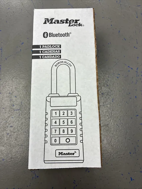 Master Lock 6400LJENT Professional Bluetooth Smart Padlock Bluetooth - BRAND NEW