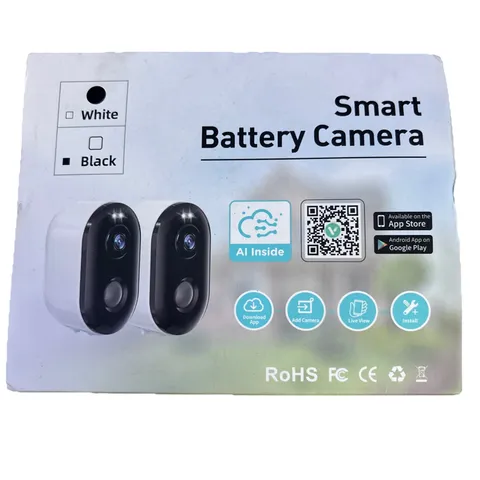 Wireless Smart Battery Camera System AI Inside IP/Network 2-Pack