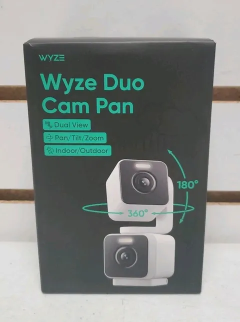 Wyze Duo Cam Pan (WYZEC-DUO-WHWMT) Indoor/Outdoor Security Camera - Brand New