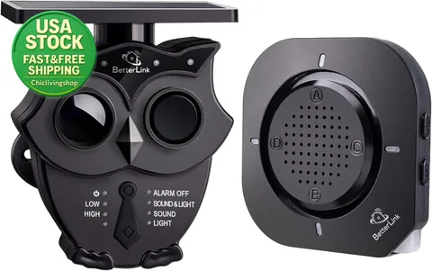 Solar Wireless Driveway Alarm System 1 2 Mile Range Motion Sensor 120Db Outdoor