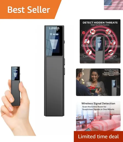 Hidden Camera Detectors 6-In-1 Hidden Bug and Camera Detector GPS Tracker Detect