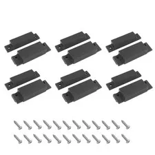 Biaungdo 6 Pcs Brown Wired Magnetic Door Window Contact Reed Switch, Surface-Mou